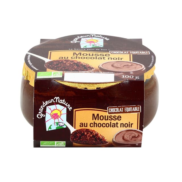 3252920039395 - Grandeur nature - Mousse bio au chocolat noir