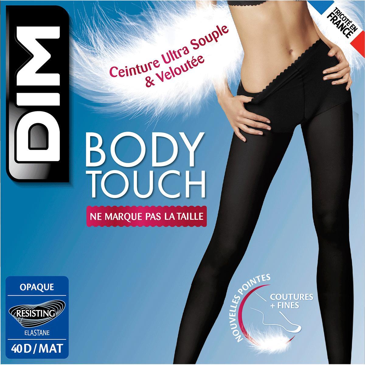 3040522410496 - Dim - Collant Body Touch opaque Noir 40D