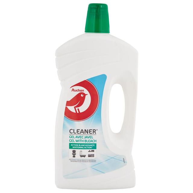 3245678160596 - Auchan - Gel nettoyant avec javel à action blanchissante