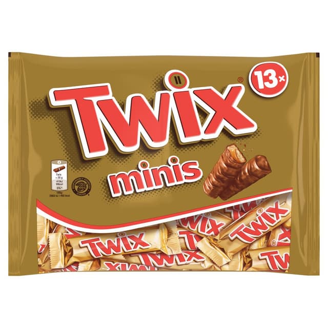 5000159560696 - Twix - Mini barres chocolatées au biscuit recouvert de caramel