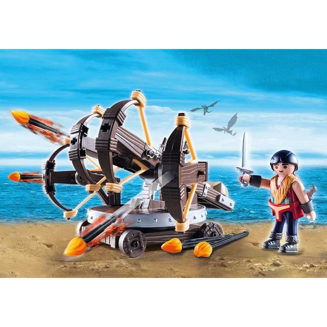 4008789092496 - PLAYMOBIL® Dragons - Eret et baliste à 4 projectiles de feu
