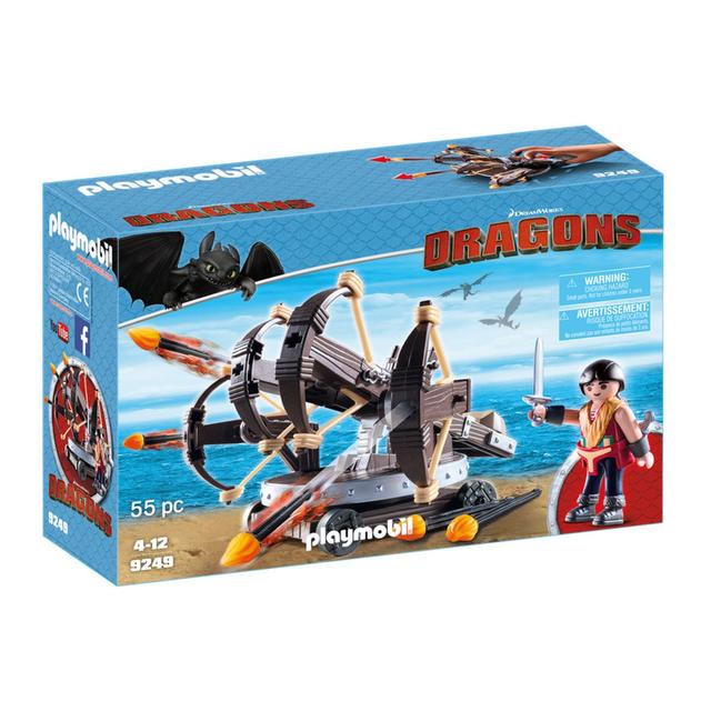 4008789092496 - PLAYMOBIL® Dragons - Eret et baliste à 4 projectiles de feu