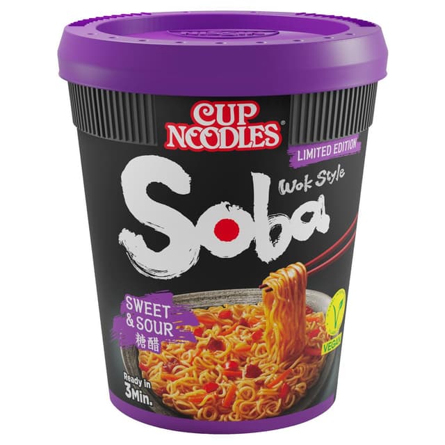 5997523313296 - Nissin - Nouilles instantanées Aigre douce - sweet and sour vegan en cup
