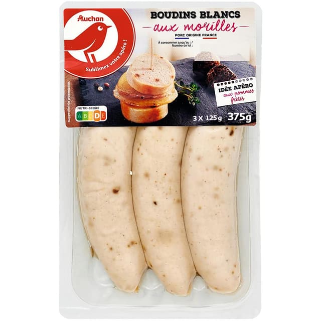 3596710424696 - Auchan - Boudins Blanc aux Morilles