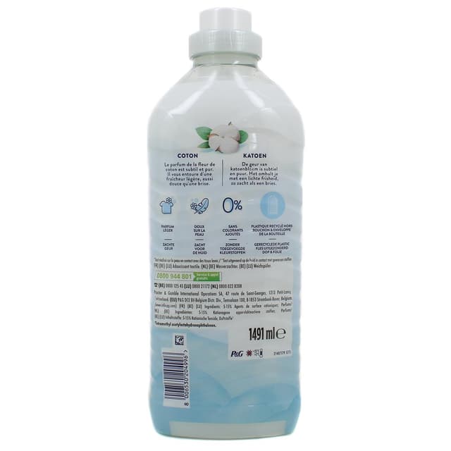 8006530204996 - Lenor - Adoucissant concentré fraîcheur de coton