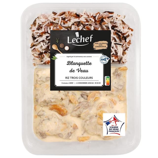 3701222806896 - Lechef - Blanquette de Veau et Duo de Riz