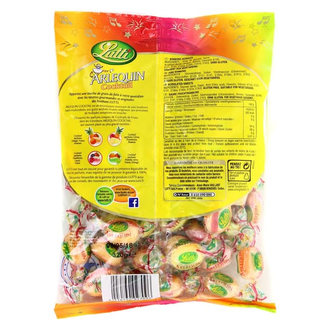 3116740027096 - Lutti - Bonbon Arlequin cocktail