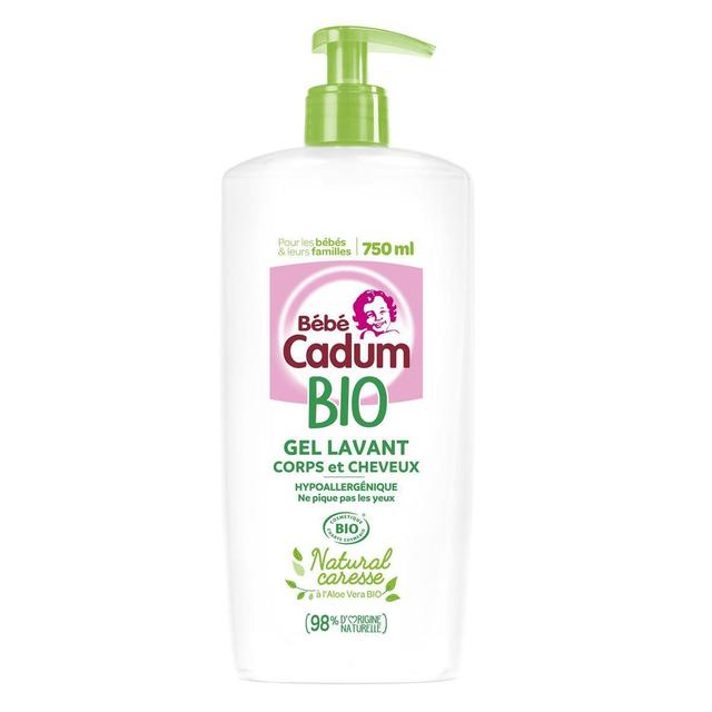 3600551119496 - Bébé Cadum - Gel Lavant Corps & Cheveux Natural Caresse certifié Bio