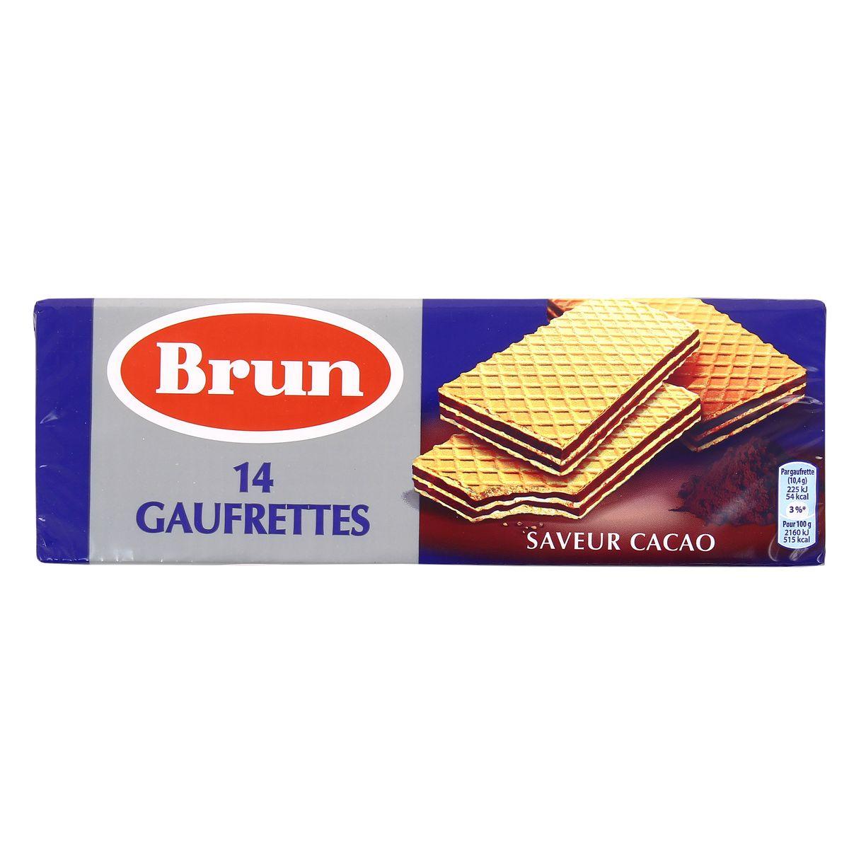 3017760221597 - Brun - Gaufrettes saveur cacao (x14)