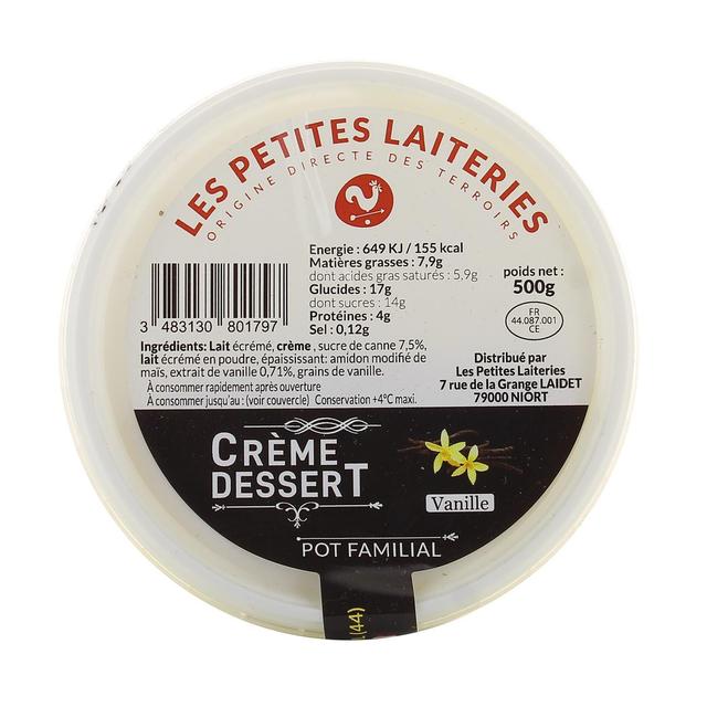 3483130801797 - Les Petites Laiteries - Crème Dessert Vanille