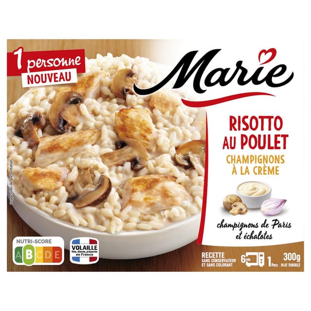 3248830001997 - Marie - Risotto au poulet et champignons à la crème