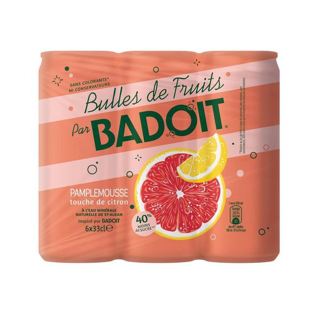 3068320132297 - Badoit - Bulles de Fruits Pamplemousse Touche de Citron