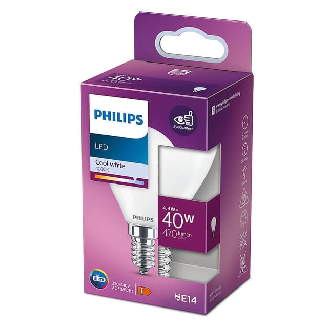8718699762797 - Philips - Ampoule B22 - 4,3W Blanc Froid dépolie