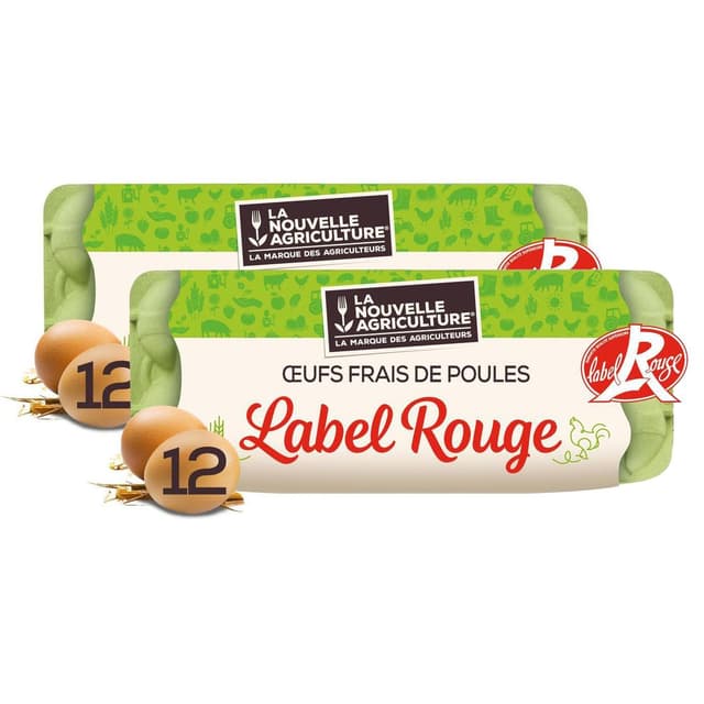 3760150110574 - La Nouvelle Agriculture - Oeufs plein air Label Rouge