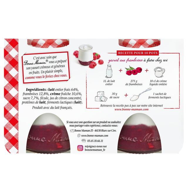 3608580183297 - Bonne Maman - Crémeux sur lit de framboises