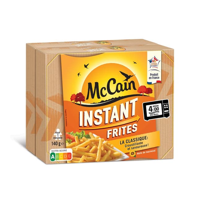 8710438104097 - McCain - Instant Frites micro-ondes coupe classique 2x140g