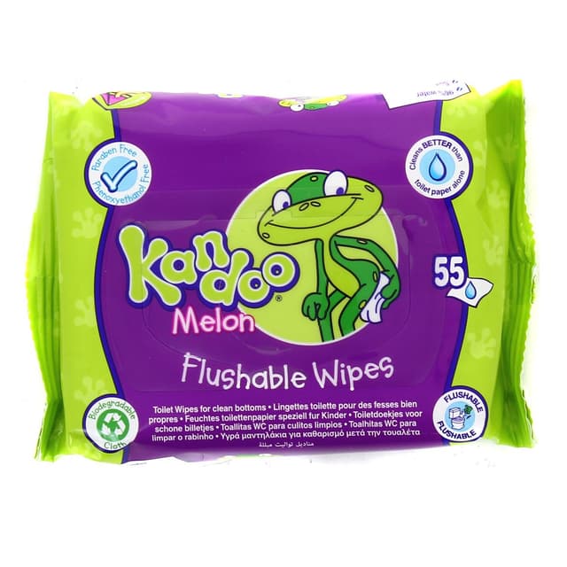 5025404004497 - Kandoo - Lingettes de toilette parfum melon