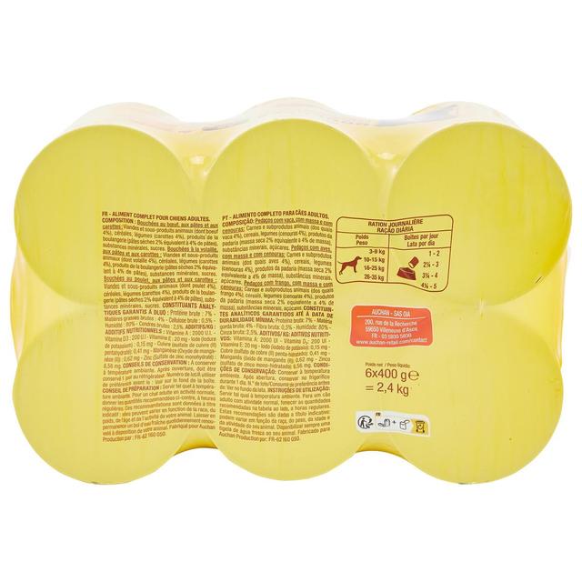 3596710485697 - Auchan - Bouchées en sauce Recettes à la viande pour chien