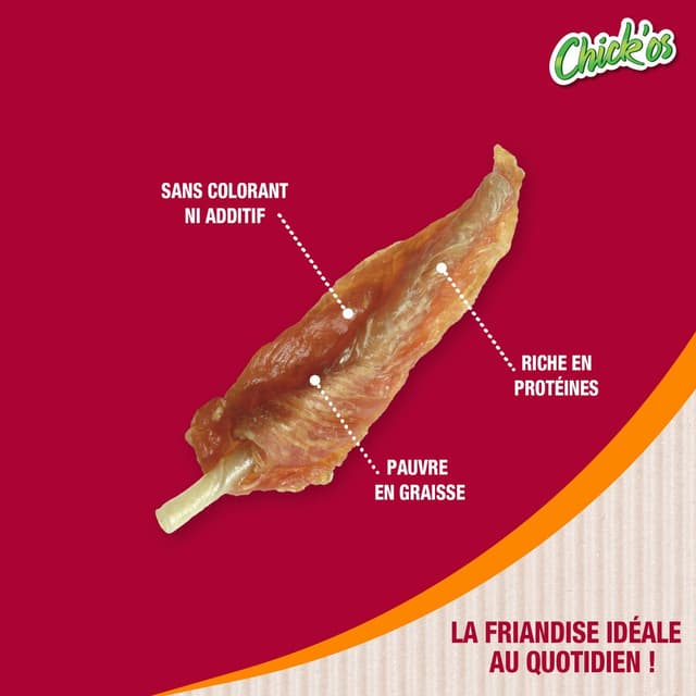 3166780056297 - Riga Chick'Os - Filets de Poulet Family Pack- Friandise Récompense pour Chien