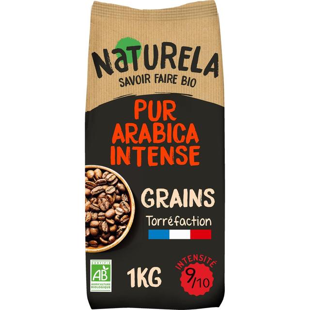 3700110056597 - Naturela - Café en Grains Pur Arabica Intense Bio