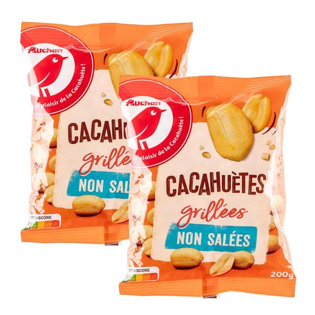 2050000408397 - Auchan - Cacahuètes grillées sans sel ajouté