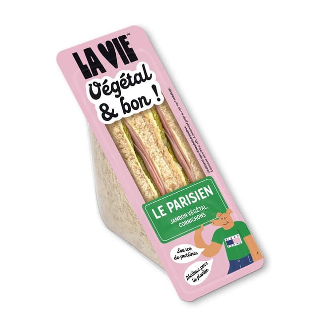 3770018078397 - La Vie - Club Sandwich Parisien Tranche Végétales et Cornichons