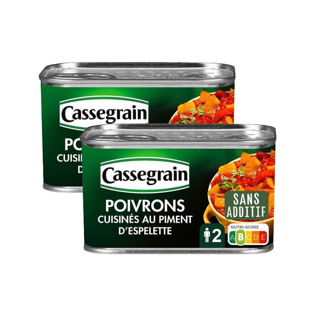 2050000419997 - Cassegrain - Poivrons cuisinés au piment d'Espelette
