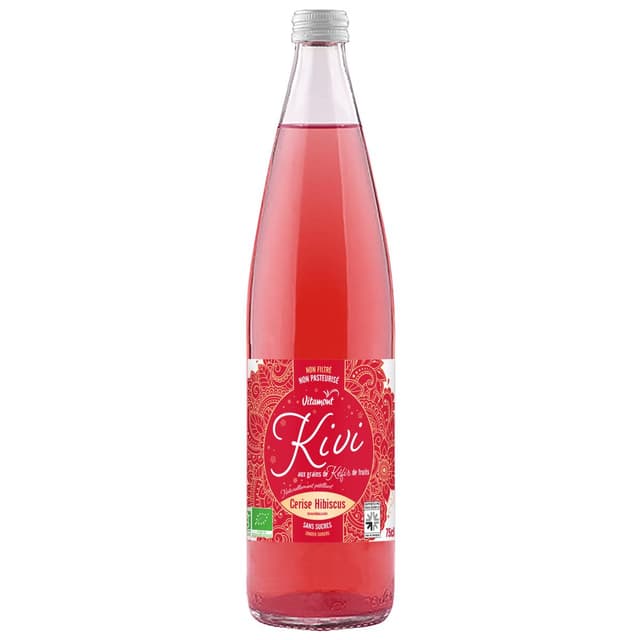 3289196810298 - Vitamont - Kivi aux grains de kéfir Cerise Hibiscus bio
