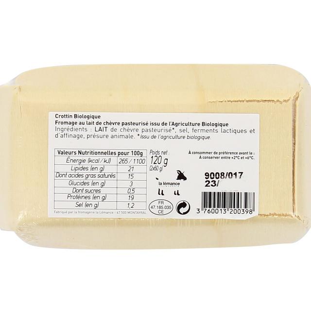 3760013200398 - Fromagerie de la Lémance - Crottin bio de chèvre