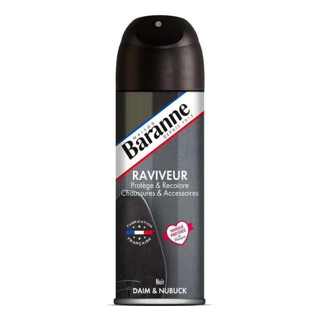 3760360760798 - Baranne - Spray raviveur noir daim et nubuck