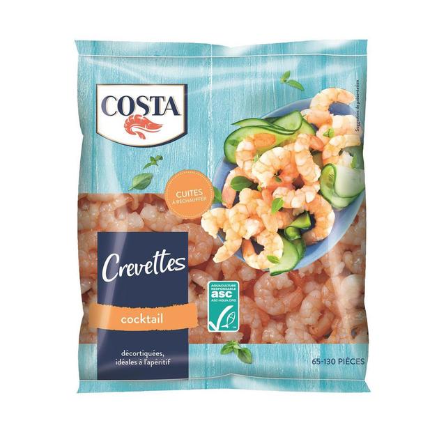 4008467051098 - Costa - Crevettes Cocktail ASC cuites décortiquées- 65 à 130 pièces