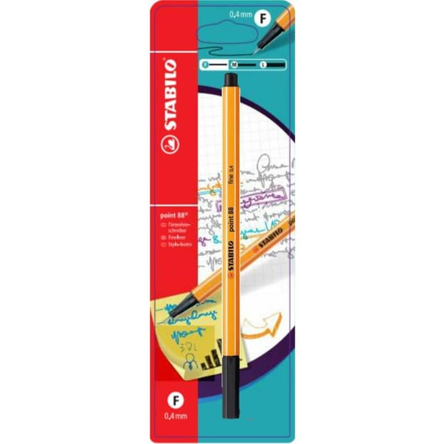 4006381582698 - Stabilo - Stylo feutre pointe fine Point 88 noir