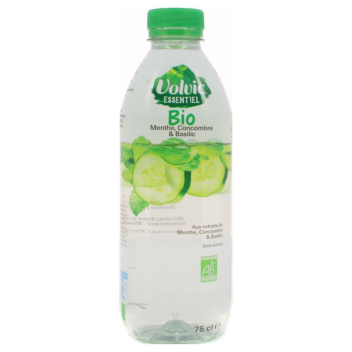 3057640514098 - Volvic - Concombre Menthe et Basilic Bio