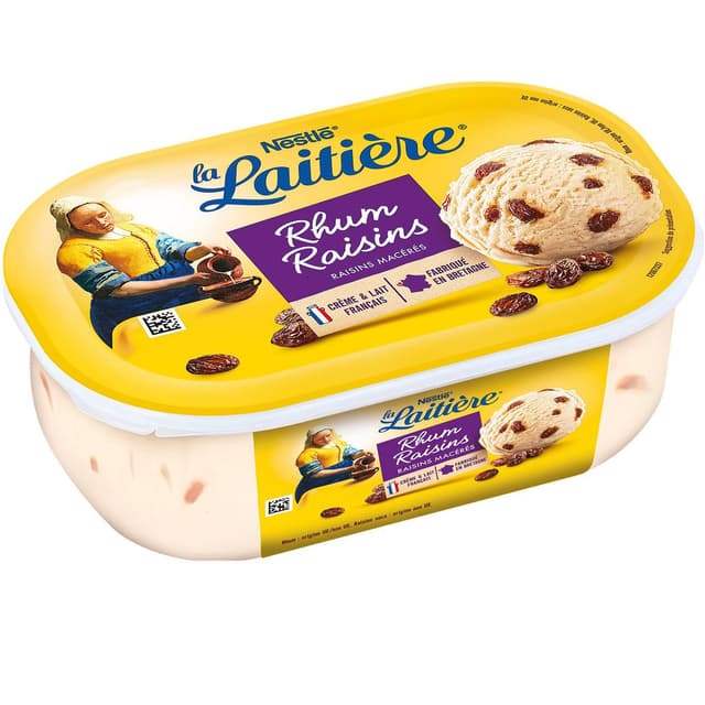 3274664225698 - La laitière - Glace Rhum Raisins