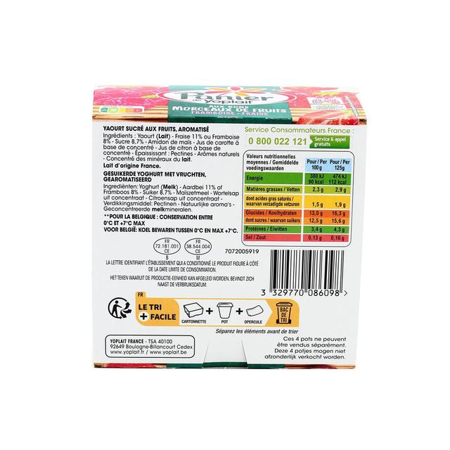 3329770086098 - Panier de Yoplait - Yaourts Fraise Framboise 
