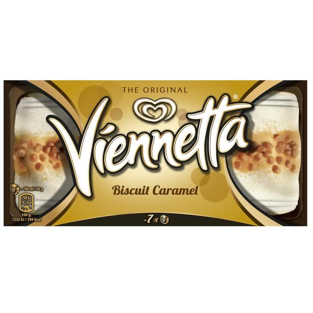 8711200607198 - Viennetta - Biscuit caramel 650ml 7 parts
