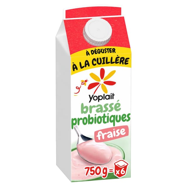 3329770087798 - Yoplait - Yaourt aux Probiotiques Fraise en Brique