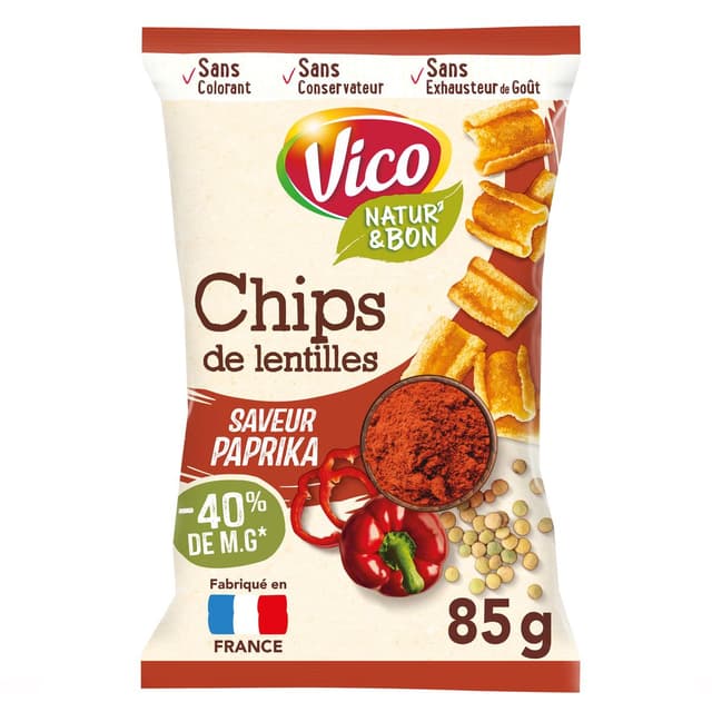 3336972109098 - Vico - Chips de lentille saveur paprika