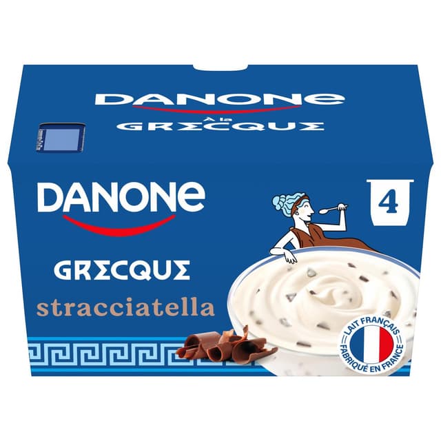 3033492039798 - Danone - Yaourt à la grecque straciatella