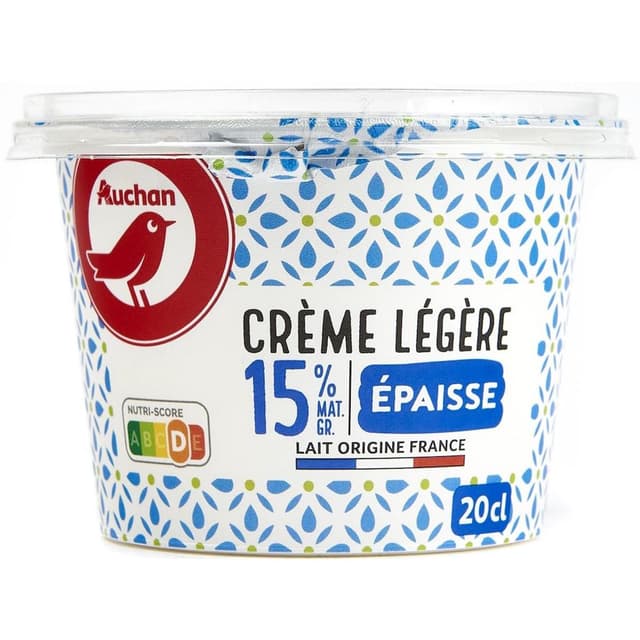 3596710400799 - Auchan - Crème Fraiche 15%mg