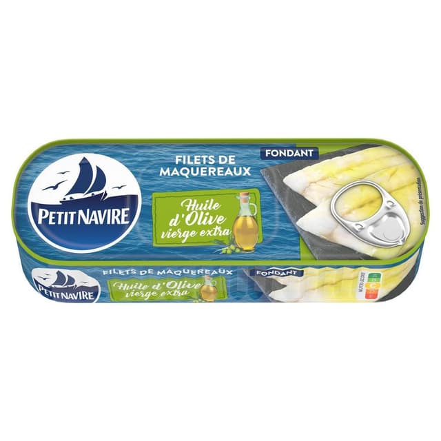3019081241599 - Petit Navire - Filets de Maquereaux Huile d'Olive Vierge Extra
