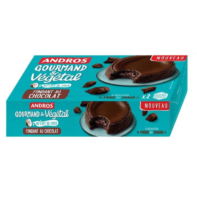 3608580192299 - Andros Gourmand et Végétal - Fondant au lait de coco au chocolat