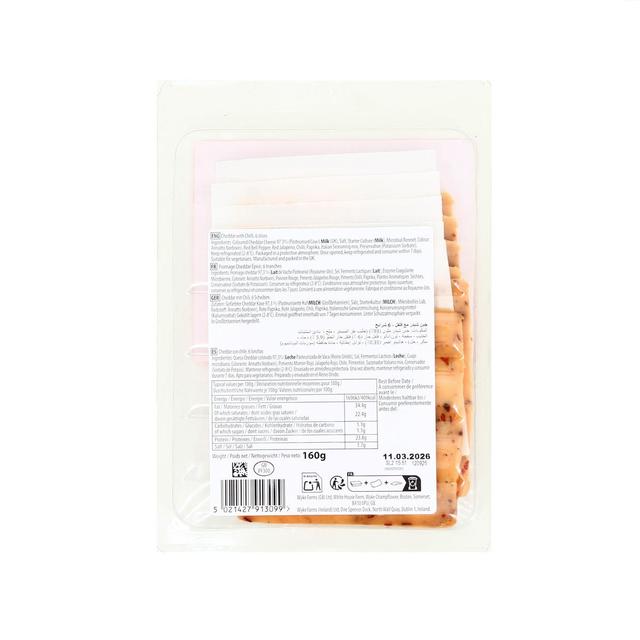 5021427913099 - Wyke Farms - Cheddar Tranché Chili épicé & Crémeux