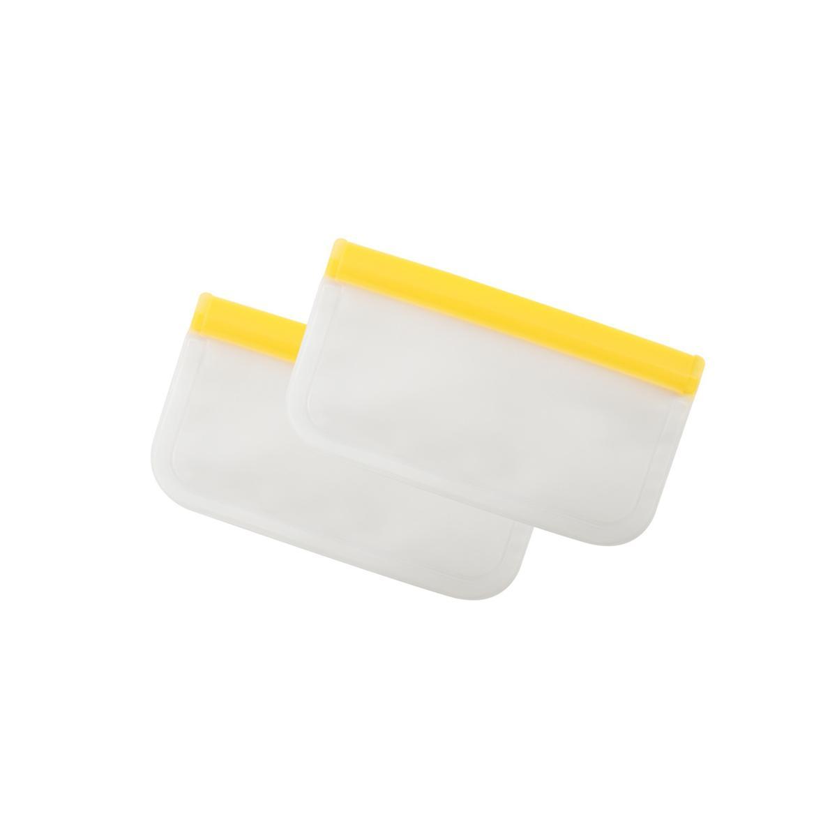 5420059843499 - Dotz - 2 sacs conservation zip réutilisables Peva jaune