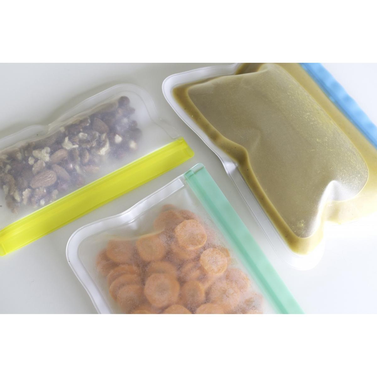 5420059843499 - Dotz - 2 sacs conservation zip réutilisables Peva jaune