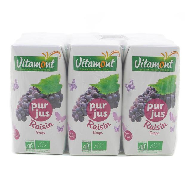3289196264299 - Vitamont - Briquette Pur Jus Raisin Bio 