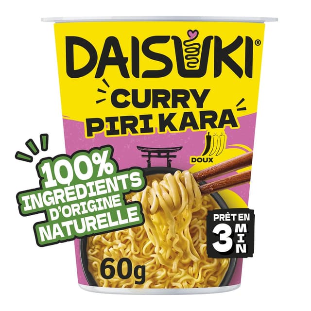 3036815444699 - Daisuki - Nouilles Instantanées Curry Piri Kara Ramen en cup