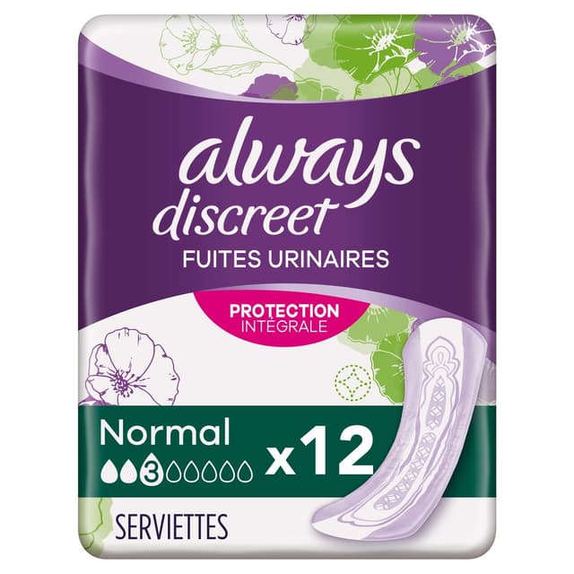 4015400874799 - Always Discreet - Serviettes incontinence Normales