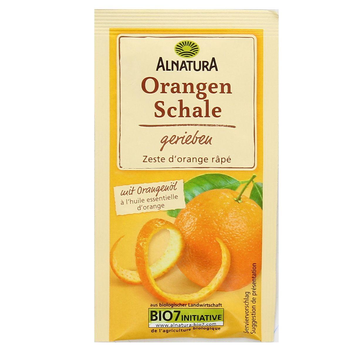Alnatura - Zeste d'orange râpé Bio