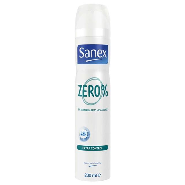 8718951246799 - Sanex - Déodorant Spray Zéro 0% Extra Control sans sels d'aluminium 